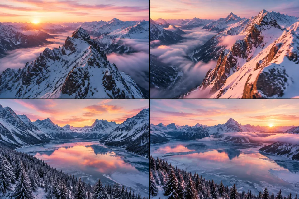 Snowy Mountain Range的分镜预览